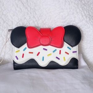 Loungefly Red and Black Minnie Mouse Wallet with Iconic Ears